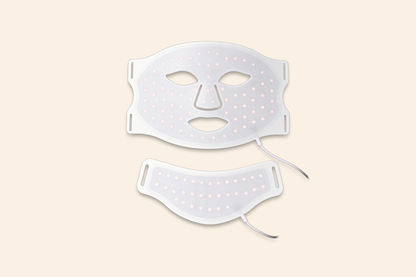Binnenkant van het Zora LED lichttherapiemasker met zichtbare LED-lampjes